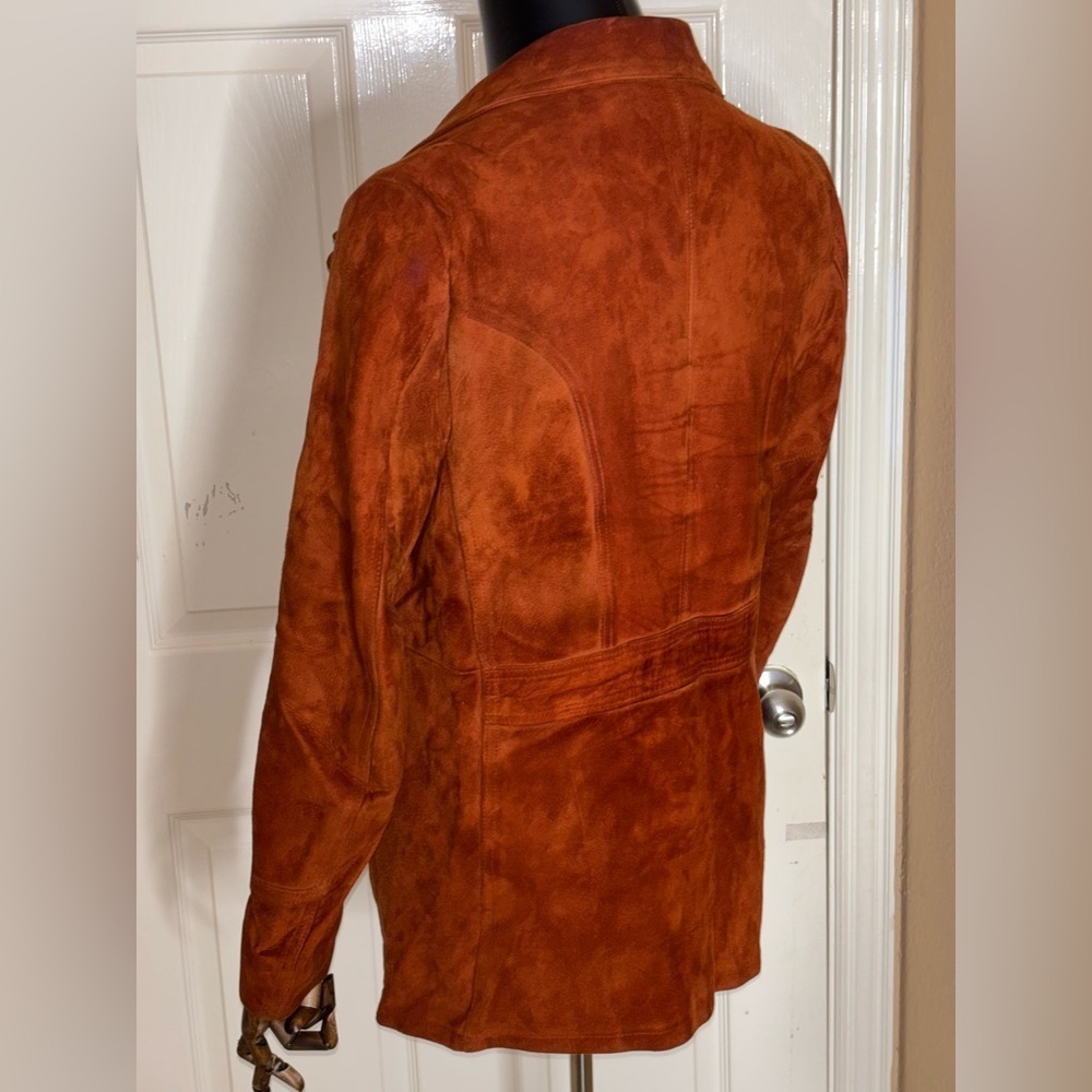 1970's Silton Mens Suede Leather Blazer Sport Coat Jacket 44 - Picture 2 of 10